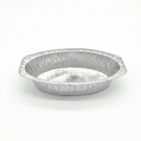 Factory price 540ML oval baking tray disposable aluminum foil oven safe food container