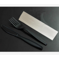 Set of 3 in 1 Cutlery Pack, Plastic Disposable Cutlery Pack