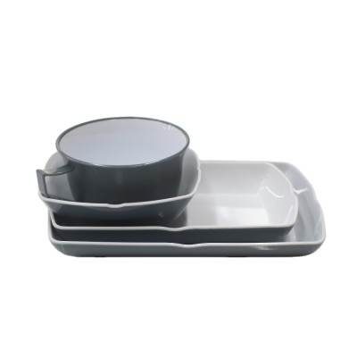 Plastic SAN Reusable Tableware Set for Airplane