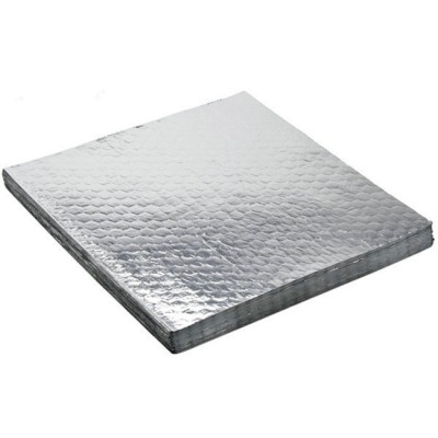 Silver airline hot food wrapping paper aluminum foil coated paper