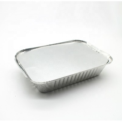 Food grade aluminum foil container paper lid