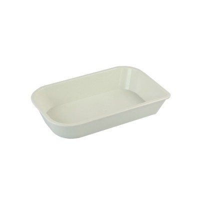 Rounded Edge Oblong Plastic PPSU Oven Safe Plastic Casserole for Airline