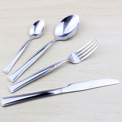 Elegant western stainless steel flatware set