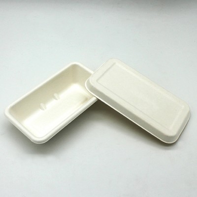 Inflight heat-resistant ovenable sugarcane biodegradable food box