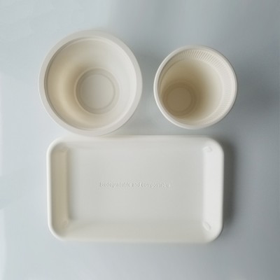 Airline disposable plastic biodegradable corn starch food container