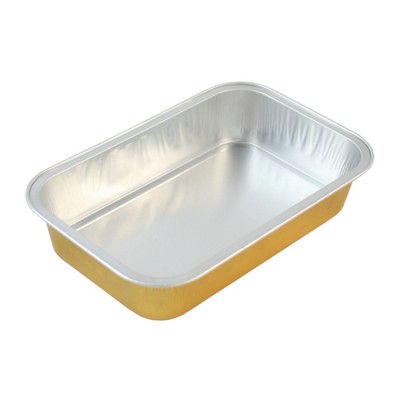 Gold Inflight Aluminum Foil Food Tray