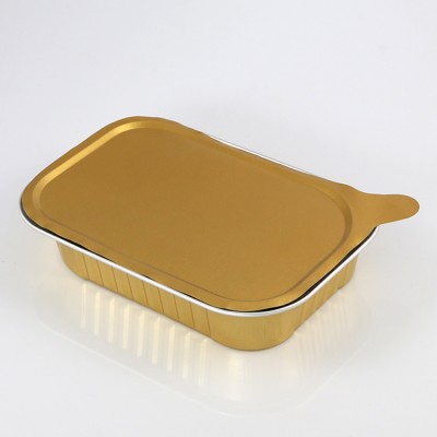 Heat sealable aluminum foil takeaway containers