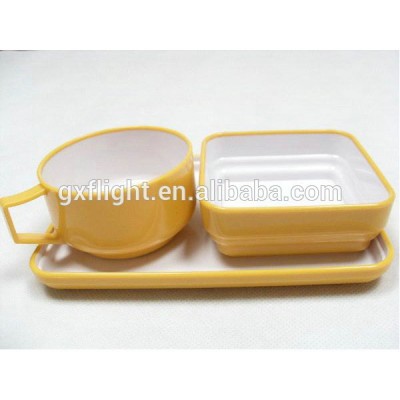 New design Colorful ABS Plastic airline Salad Bowl For Food Packaging