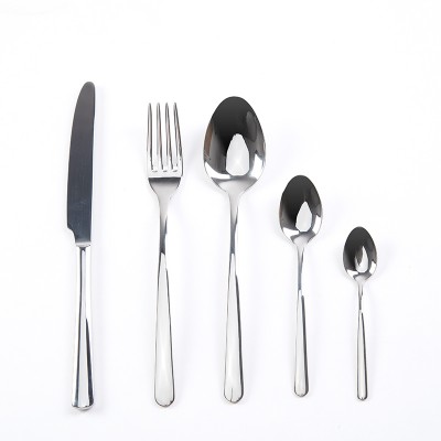 Silver knife fork spoon stainless flatware