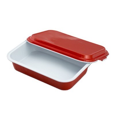 Inflight high quality red and black airline aluminium container