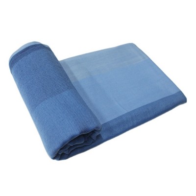 Fire retardant jacquard woven disposable airline blanket