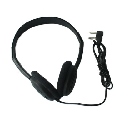 Double pin wired mobile phone plastic airline headset