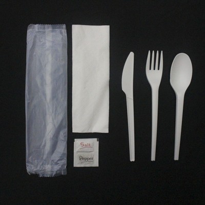 Inflight compostable disposable eco friendly cutlery set