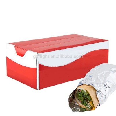 Airline foil Pop-Up individual aluminized paper for wrapping food