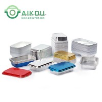 Disposable inflight aluminum foil airline food trays/containers/casserole