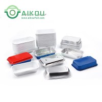 Disposable fast food metal container aluminum foil airline serving trays